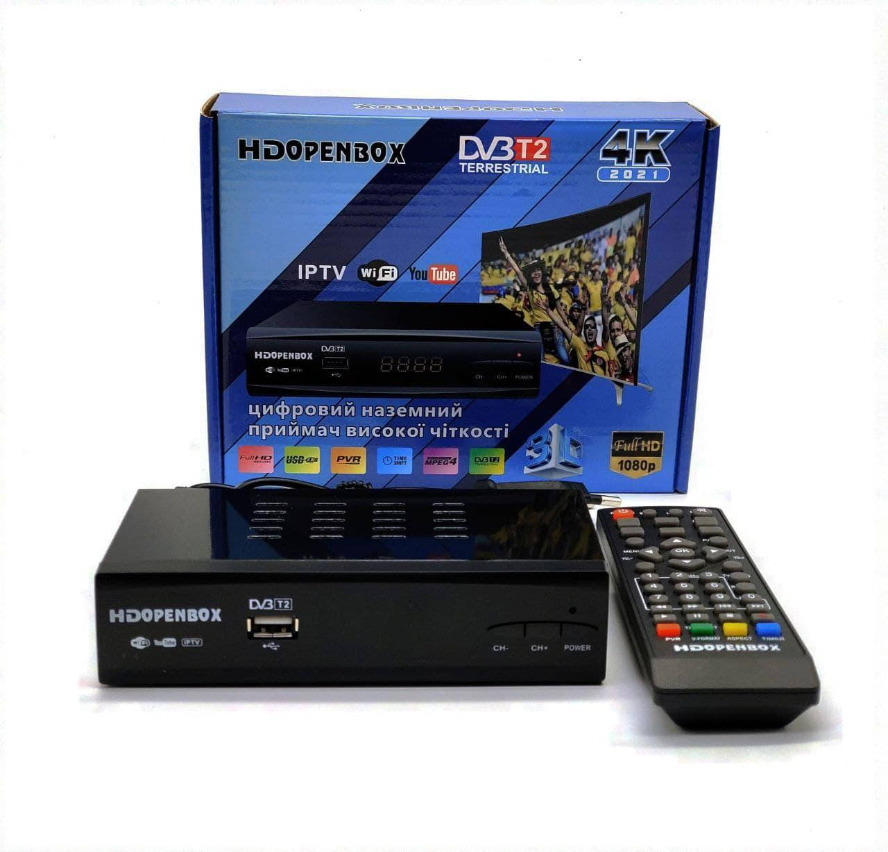 Цифровой эфирный тюнер DVB Т2 HDOpenbox 2021 с просмотром YouTube IPTV HDMI USB MEGOGO поддержка WIFI адаптера
Цифровой эфирный тюнер DVB Т2 HDOpenbox 2021 с просмотром YouTube IPTV HDMI USB MEGOGO поддержка WIFI адаптера