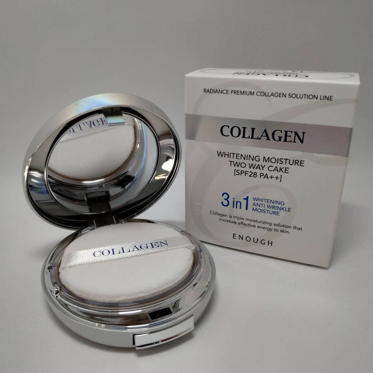 Осветляющая пудра со сменным блоком Enough Collagen Whitening Moisture Two Way Cake SPF30 PA+++ 21
Осветляющая пудра со сменным блоком Enough Collagen Whitening Moisture Two Way Cake SPF30 PA+++ 21