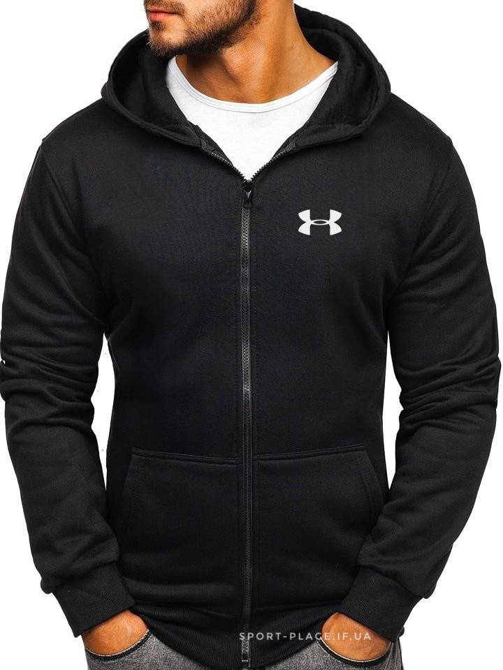Мужская толстовка Under Armour (Андер Армор) черная с замком, олимпийка (мастерка) 2XL, 54, Черный
Мужская толстовка Under Armour (Андер Армор) черная с замком, олимпийка (мастерка) 2XL, 54, Черный