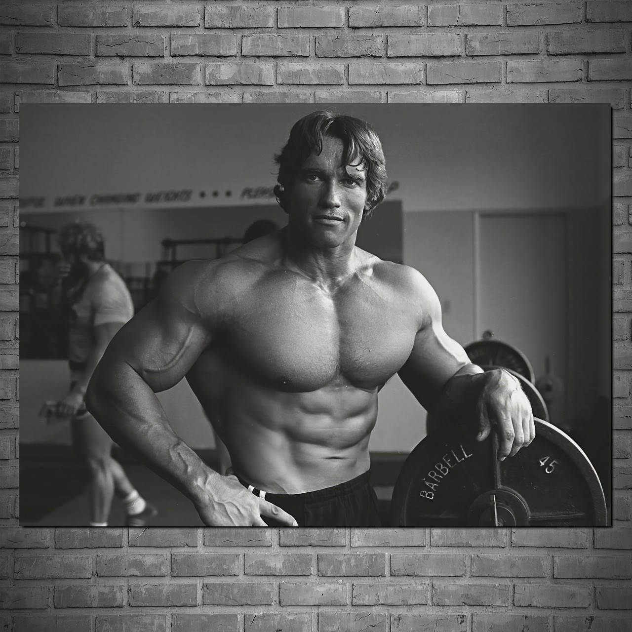 Плакат "Молодой Арнольд Шварценеггер в спортзале, Arnold Schwarzenegger" (артикул 1922) 75, Матовая, 106
Плакат "Молодой Арнольд Шварценеггер в спортзале, Arnold Schwarzenegger" (артикул 1922) 75, Матовая, 106