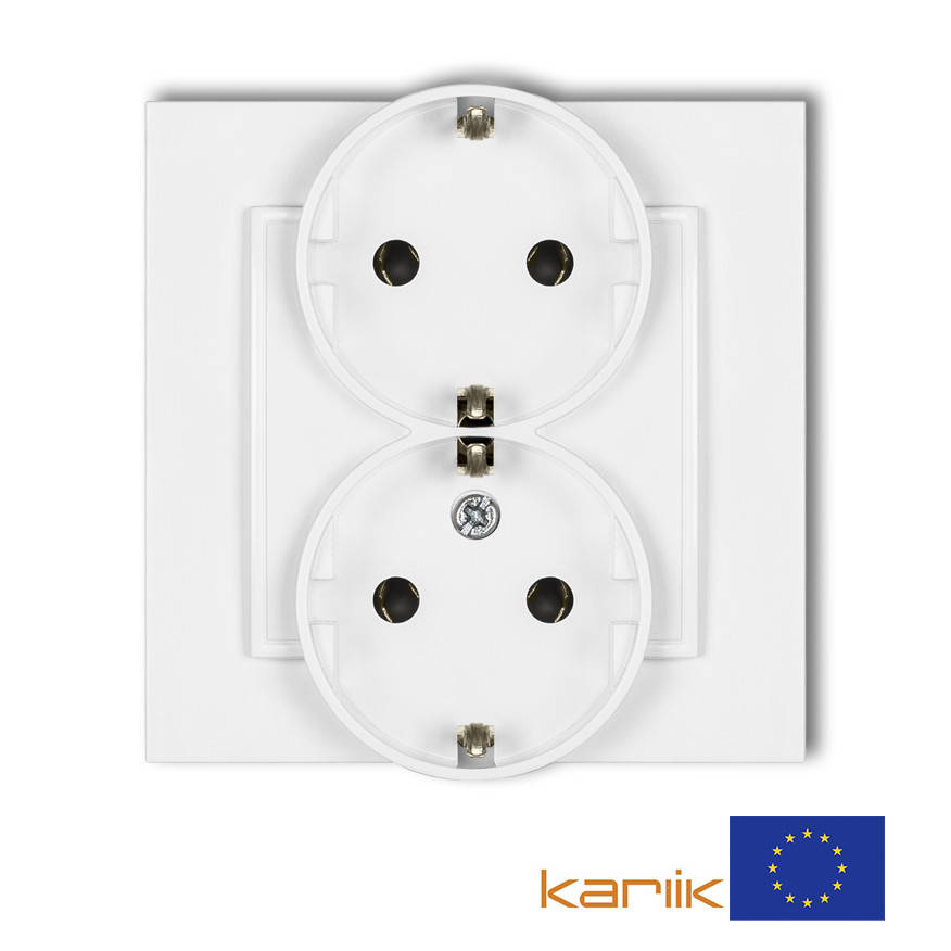 Розетка 2-я c заземлением Karlik MINI MGP-2s белая внутренняя 16А 250В (механизм без рамки)
Розетка 2-я c заземлением Karlik MINI MGP-2s белая внутренняя 16А 250В (механизм без рамки)