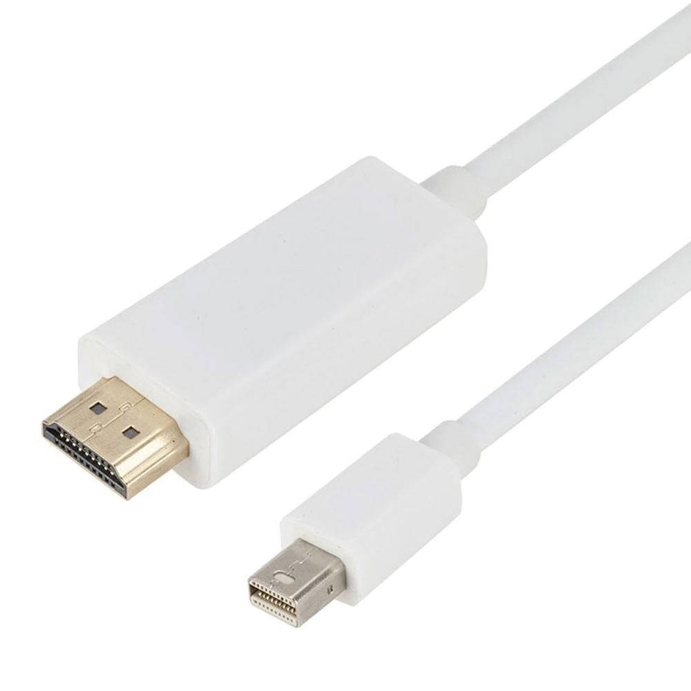 Кабель мини DisplayPort DP папа to HDMI папа 1,8м MacBook iMac к телевизору монитору, Белый
Кабель мини DisplayPort DP папа to HDMI папа 1,8м MacBook iMac к телевизору монитору, Белый