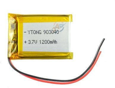 Аккумулятор 1200mAh 3.7v 903040 литий-полимерный Li-Pol для динамиков, колонок, навигаторов, Серый
Аккумулятор 1200mAh 3.7v 903040 литий-полимерный Li-Pol для динамиков, колонок, навигаторов, Серый