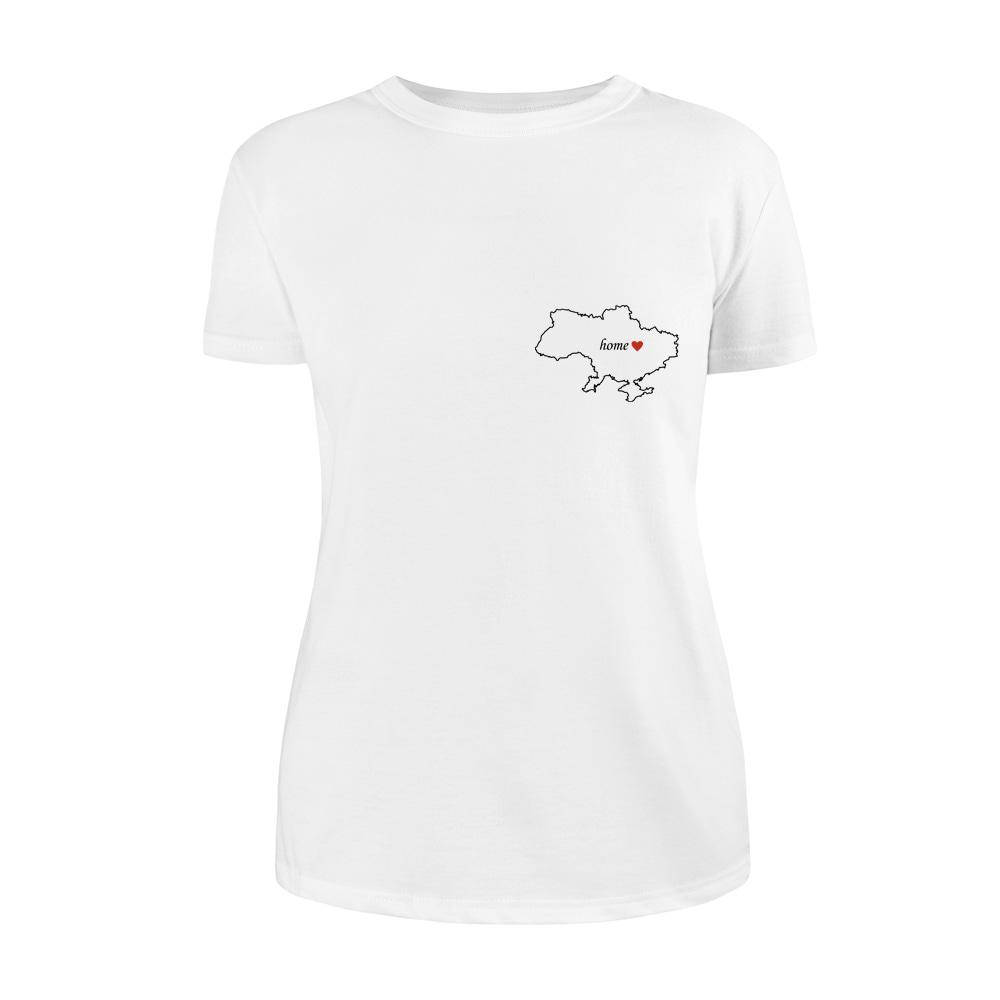 Футболка женская "Home Ukraine" белая, Футболка жіноча "Home Ukraine" біла, Белый
Футболка женская "Home Ukraine" белая, Футболка жіноча "Home Ukraine" біла, Белый