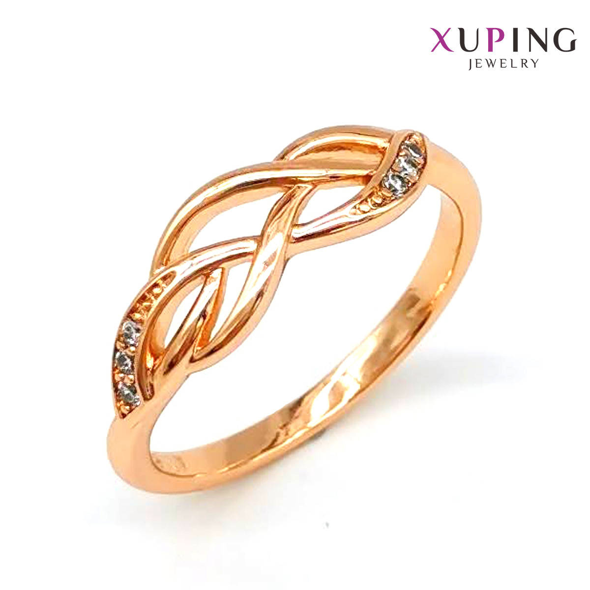 Кольцо Xuping, белые фианиты (куб. цирконий), ширина 5 мм, вес 2 г, позолота 18K, ХР01102 (19)
Кольцо Xuping, белые фианиты (куб. цирконий), ширина 5 мм, вес 2 г, позолота 18K, ХР01102 (19)