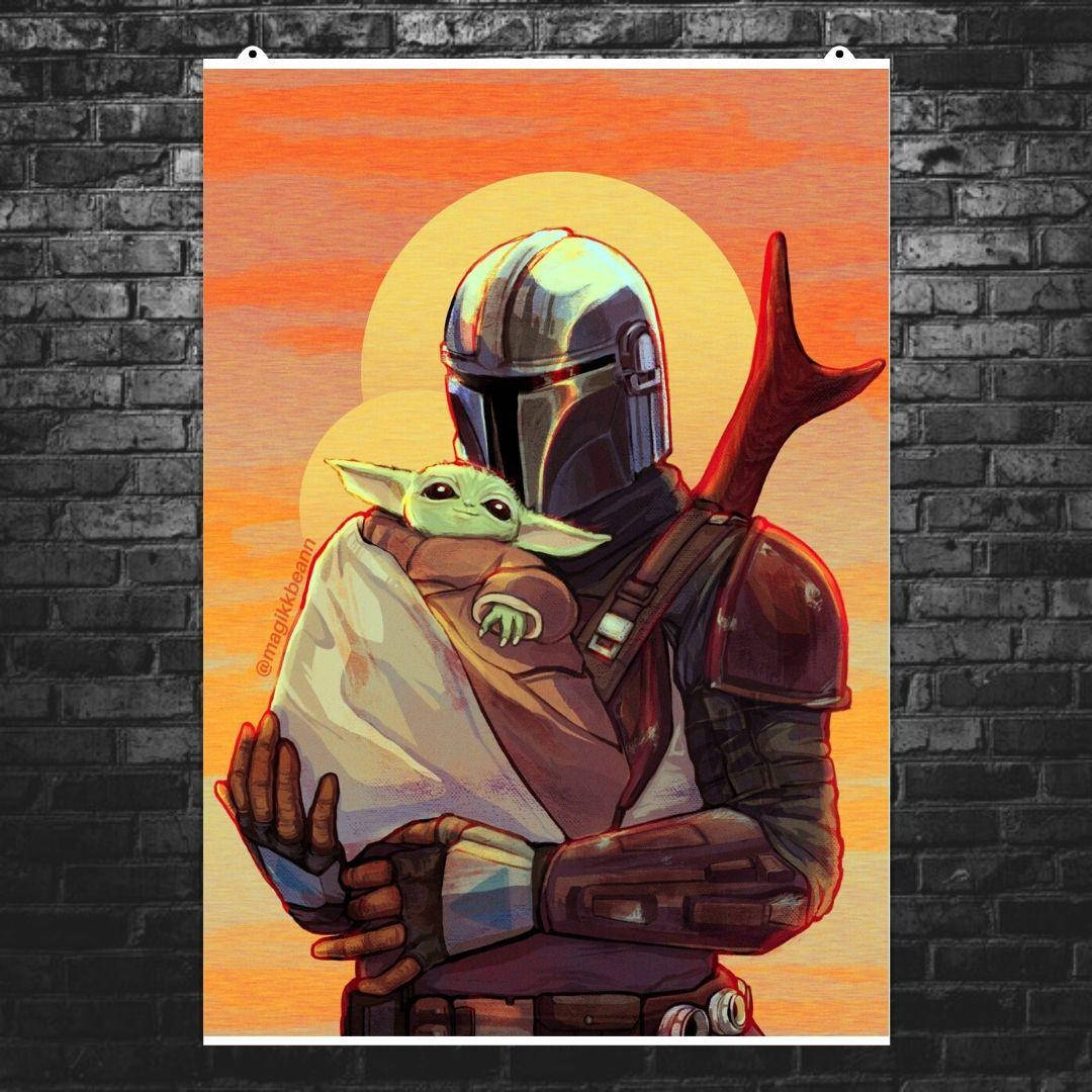 Постер "Мандалорец и Малыш Йода". Mandalorian, Baby Yoda, Star Wars. Размер 60x44см (A2). Матовая бумага
Постер "Мандалорец и Малыш Йода". Mandalorian, Baby Yoda, Star Wars. Размер 60x44см (A2). Матовая бумага