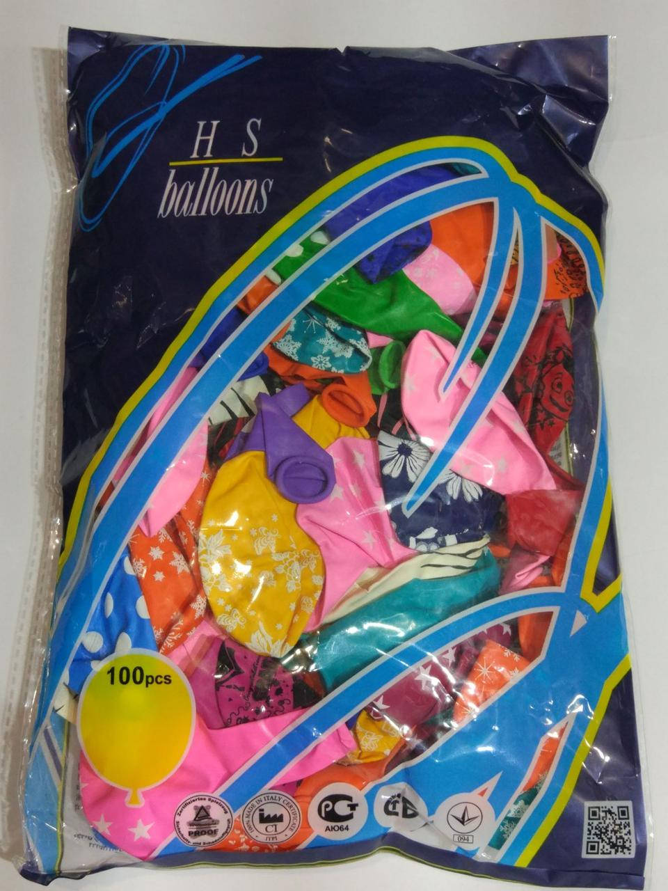 Шарики 10" пастель ассорти с разными узорами 26см. 100 штук
Шарики 10" пастель ассорти с разными узорами 26см. 100 штук