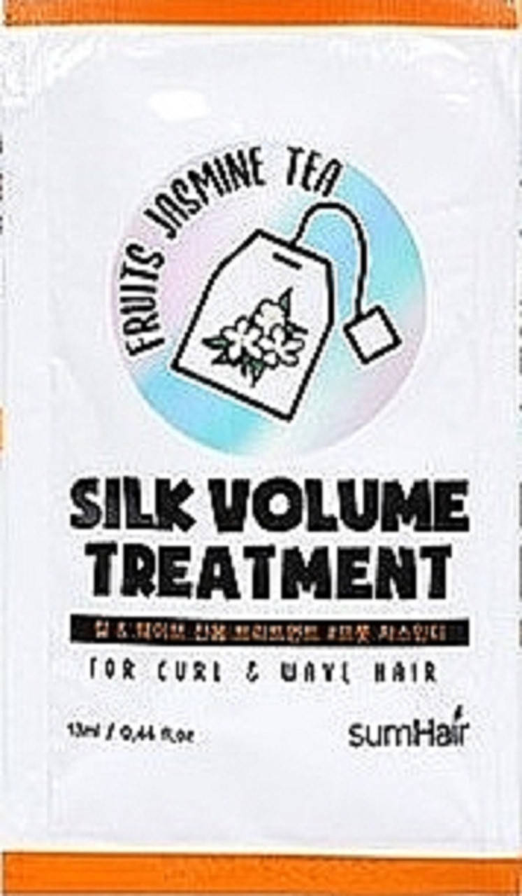 Маска для волнистых волос Sumhair Silk Volume Treatment #Fruits Jasmine Tea 13 мл
Маска для волнистых волос Sumhair Silk Volume Treatment #Fruits Jasmine Tea 13 мл