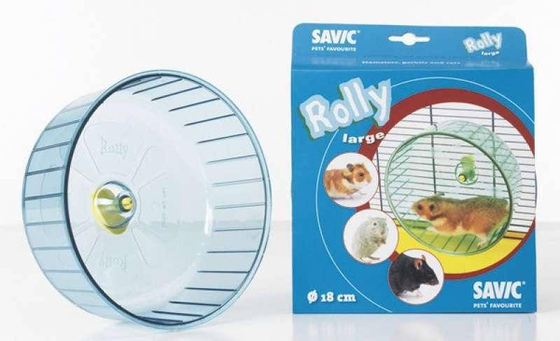 Савик (Savic) Rolly 18 см - Колесо тренажер для хомяков, Голубой 
Савик (Savic) Rolly 18 см - Колесо тренажер для хомяков, Голубой