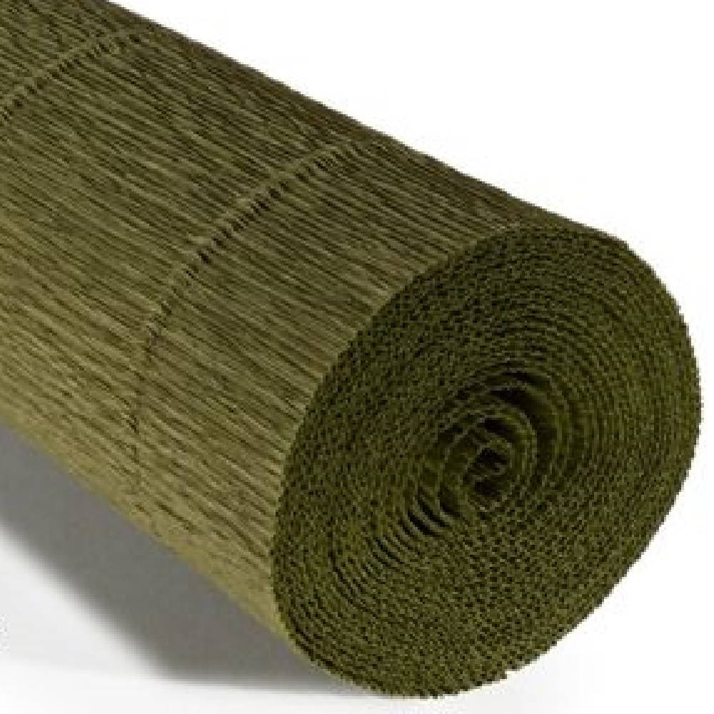 Гофрированная бумага оливковая (#A8 Olive Green) плотная качественная бумага креп Италия 180г 2,5м
Гофрированная бумага оливковая (#A8 Olive Green) плотная качественная бумага креп Италия 180г 2,5м