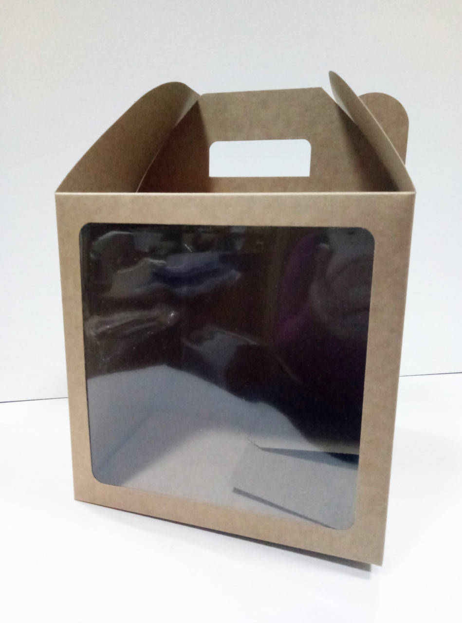 Коробка для тортов, куличей, пряничных домиков 240х240х240 мм., Коричневый
Коробка для тортов, куличей, пряничных домиков 240х240х240 мм., Коричневый