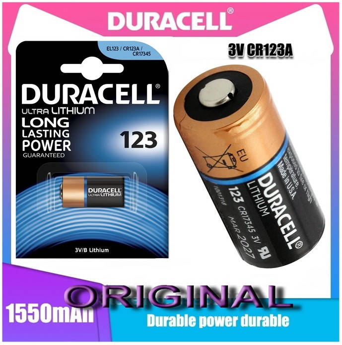 Батарея DURACELL Ultra Lithium CR123, CR17345, 16340 1550mAh (Не заряжаемая литиевая батарейка / до 2026 года)
Батарея DURACELL Ultra Lithium CR123, CR17345, 16340 1550mAh (Не заряжаемая литиевая батарейка / до 2026 года)