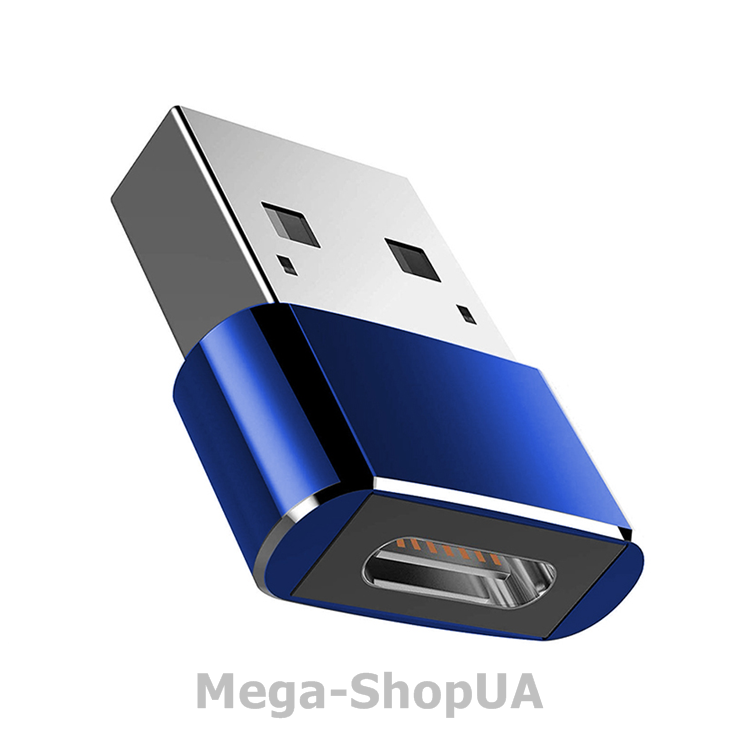 Переходник USB Male to Type-C Female Adapter Converter. Адаптер TypeC (мама) - USB (папа) Синий
Переходник USB Male to Type-C Female Adapter Converter. Адаптер TypeC (мама) - USB (папа) Синий