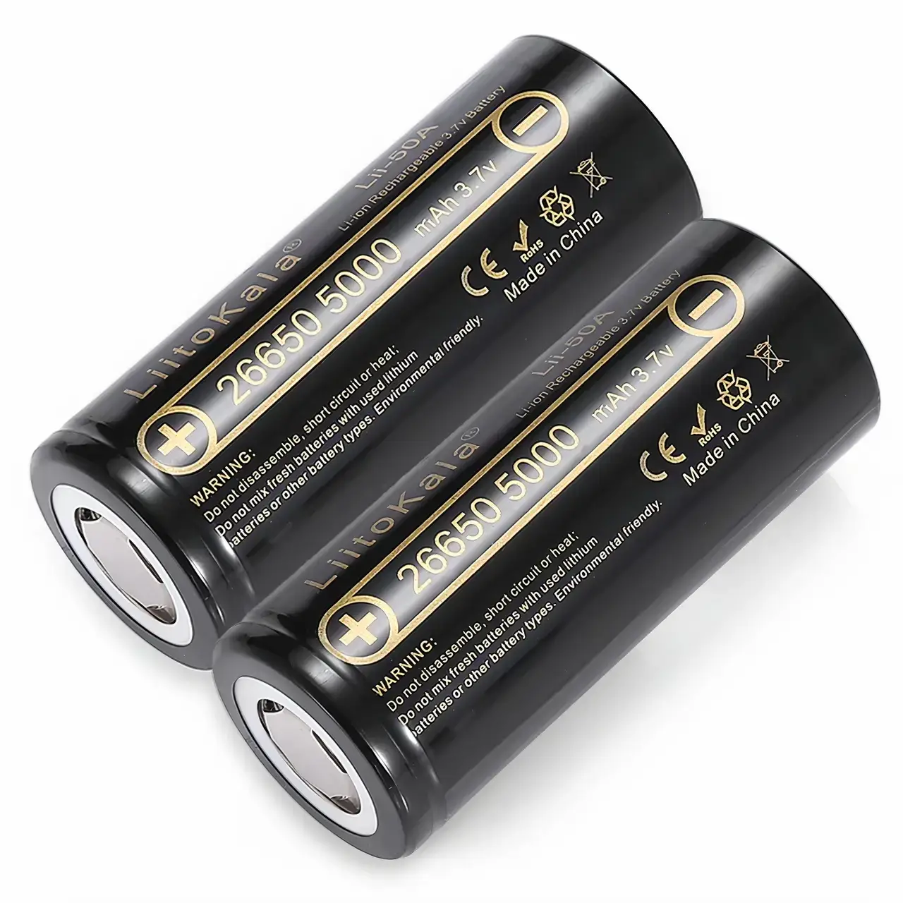 Аккумулятор универсальный высокотоковый 26650, 5000mAh, 3.7V Литий-Ионные для фонарей LiitoKala
Аккумулятор универсальный высокотоковый 26650, 5000mAh, 3.7V Литий-Ионные для фонарей LiitoKala