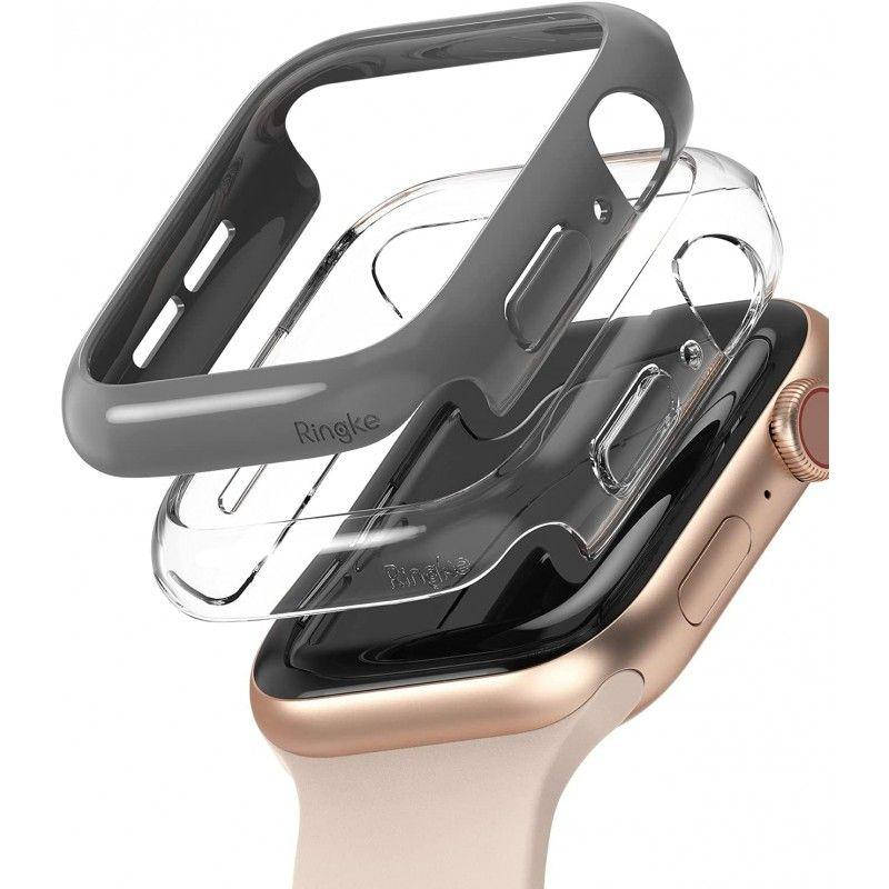 Защитная накладка для умных часов Набор Ringke Slim Case для Apple Watch 4/5/6/SE 44mm (RCA4911) Темно серая +
Защитная накладка для умных часов Набор Ringke Slim Case для Apple Watch 4/5/6/SE 44mm (RCA4911) Темно серая +
