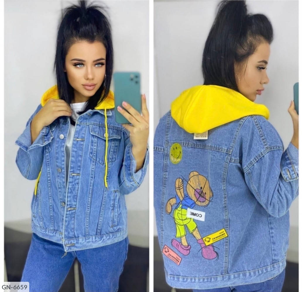 Джинсовка с медведем, Синий
Джинсовка с медведем, Синий