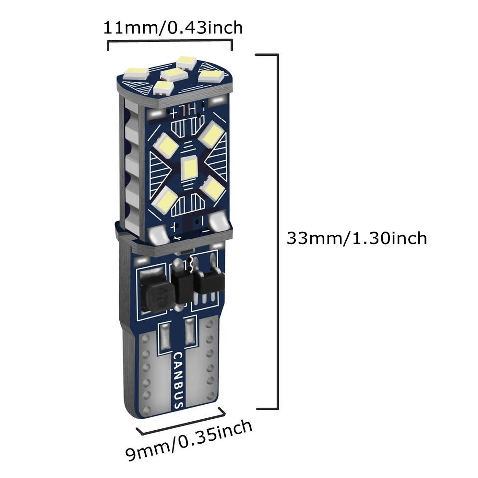 Светодиодная лампа для стайлинга автомобилей, задний ход W5W T10 4 Вт Canbus 15SMD-2016 LED12 В
Светодиодная лампа для стайлинга автомобилей, задний ход W5W T10 4 Вт Canbus 15SMD-2016 LED12 В