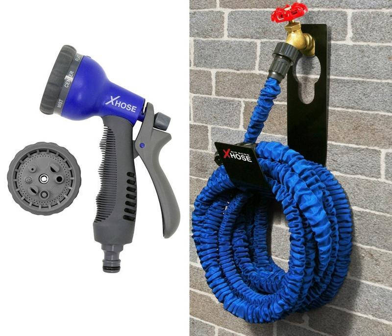 Усиленный садовый шланг для полива Magic hose Xhose 45 метров и насадка-распылитель Настоящие фото
Усиленный садовый шланг для полива Magic hose Xhose 45 метров и насадка-распылитель Настоящие фото