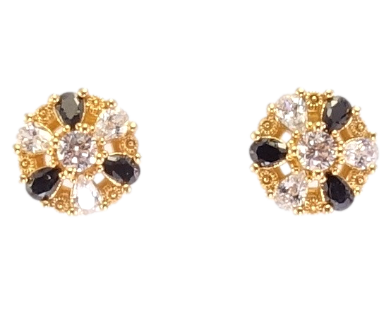 Серьги Xuping Позолота 18K гвоздики (пусеты) "Колечки с кристальными черно-белыми цветочками" ø 9мм
Серьги Xuping Позолота 18K гвоздики (пусеты) "Колечки с кристальными черно-белыми цветочками" ø 9мм