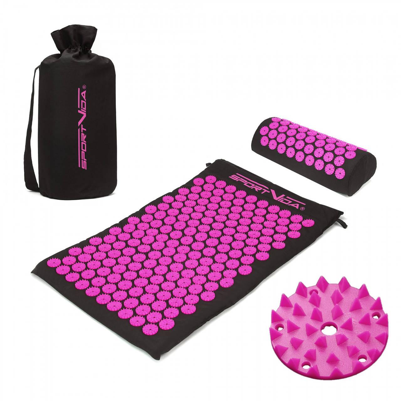 Коврик акупунктурный с валиком SportVida Аппликатор Кузнецова 66 x 40 см SV-HK0352 Black/Pink, Розовый
Коврик акупунктурный с валиком SportVida Аппликатор Кузнецова 66 x 40 см SV-HK0352 Black/Pink, Розовый