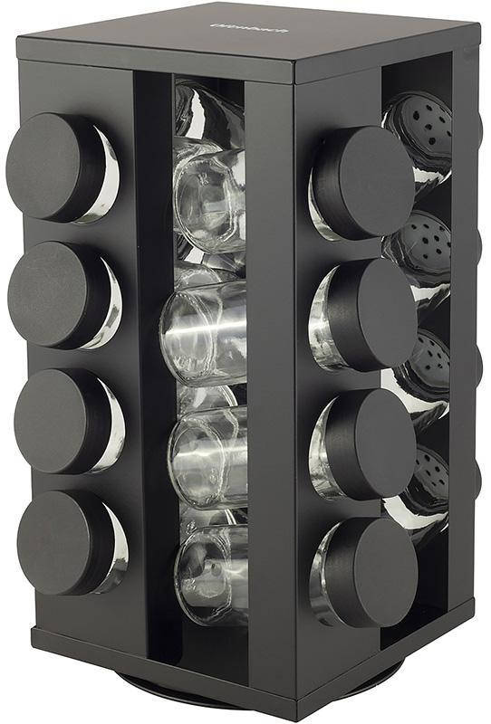 Набор емкостей для специй Ofenbach Spice World 16 спецовников на подставке, черный
Набор емкостей для специй Ofenbach Spice World 16 спецовников на подставке, черный