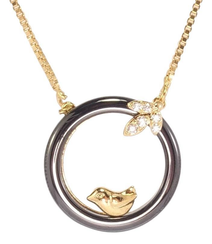 Подвеска на цепочке Xuping Позолота 18K "Колечко из черной керамики с птичкой" длина 44см х 1мм
Подвеска на цепочке Xuping Позолота 18K "Колечко из черной керамики с птичкой" длина 44см х 1мм