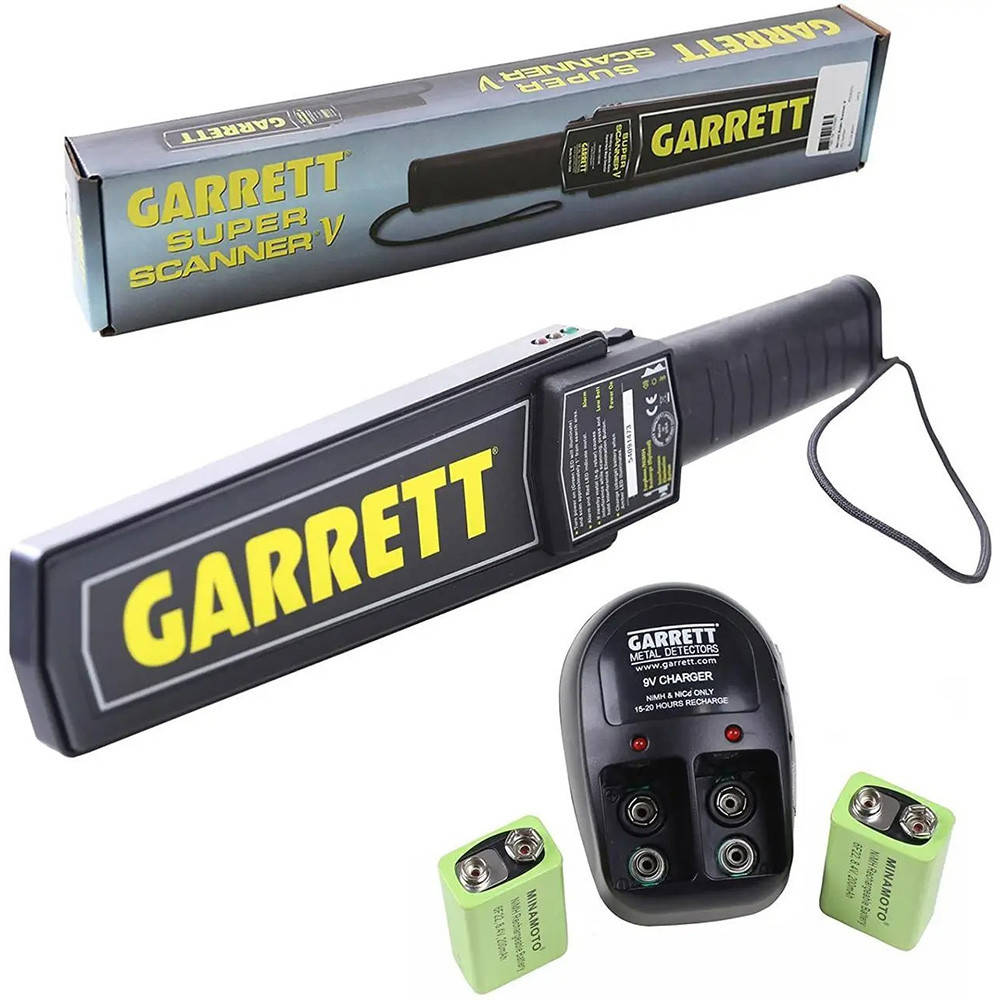 Ручной металлодетектор Garrett Super Scanner V / Портативный металлоискатель, Черный
Ручной металлодетектор Garrett Super Scanner V / Портативный металлоискатель, Черный