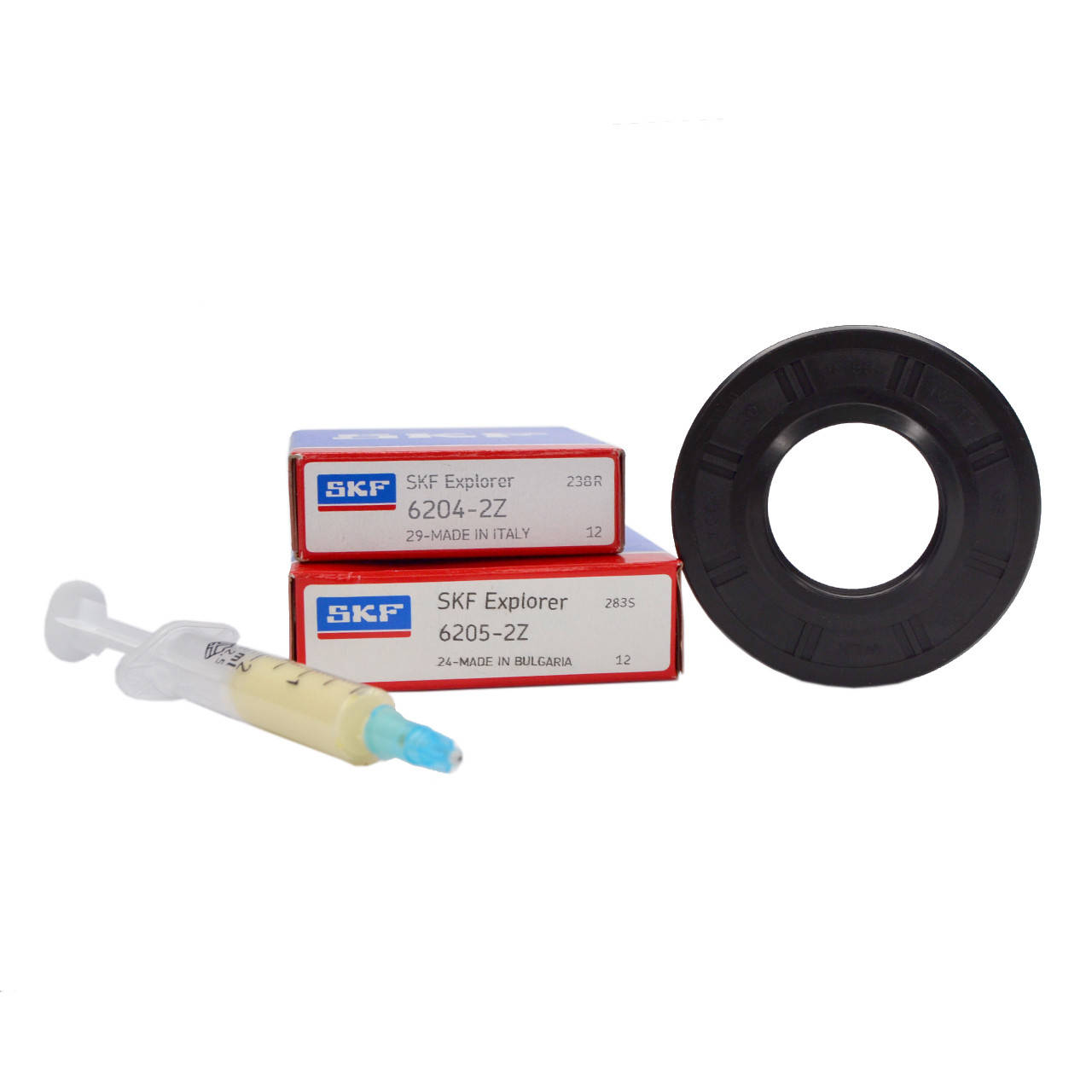 Комплект подшипников (SKF 6205, 6204), сальник 30*60,55*10/12 WLK для стиральных машин Samsung.
Комплект подшипников (SKF 6205, 6204), сальник 30*60,55*10/12 WLK для стиральных машин Samsung.