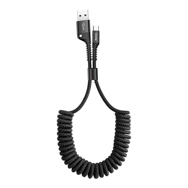 Кабель спиральный USB Type-C 2А Baseus шнур в машину пружинный тайп-с Fish Eye Spring Data 0.2-1м (черный)
Кабель спиральный USB Type-C 2А Baseus шнур в машину пружинный тайп-с Fish Eye Spring Data 0.2-1м (черный)