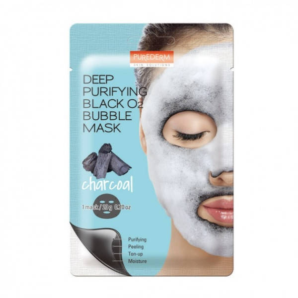 Кислородная очищающая тканевая маска для лица Purederm Deep Purifying Black O2 Bubble Mask Уголь
Кислородная очищающая тканевая маска для лица Purederm Deep Purifying Black O2 Bubble Mask Уголь