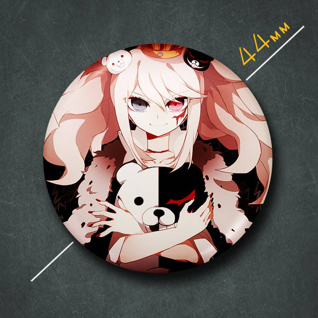 "Джунко Эношима и Монокума (Данганромпа / Danganronpa)" значок круглый на булавке Ø44 мм
"Джунко Эношима и Монокума (Данганромпа / Danganronpa)" значок круглый на булавке Ø44 мм
