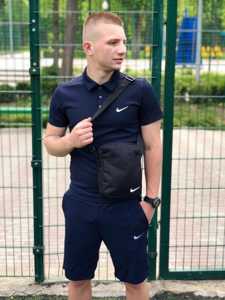 Комплект мужской Nike Шорты + футболка поло + ПОДАРОК Nike Navy | Спортивный костюм летний Найк ТОП, Синий
Комплект мужской Nike Шорты + футболка поло + ПОДАРОК Nike Navy | Спортивный костюм летний Найк ТОП, Синий