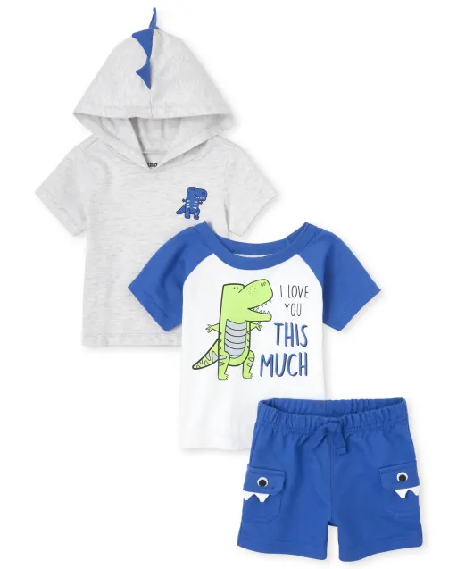 Классный детский комплектик из 3-х вещей Динозаврики Сhildren's Place для мальчика 12-18М - 81 см
Классный детский комплектик из 3-х вещей Динозаврики Сhildren's Place для мальчика 12-18М - 81 см