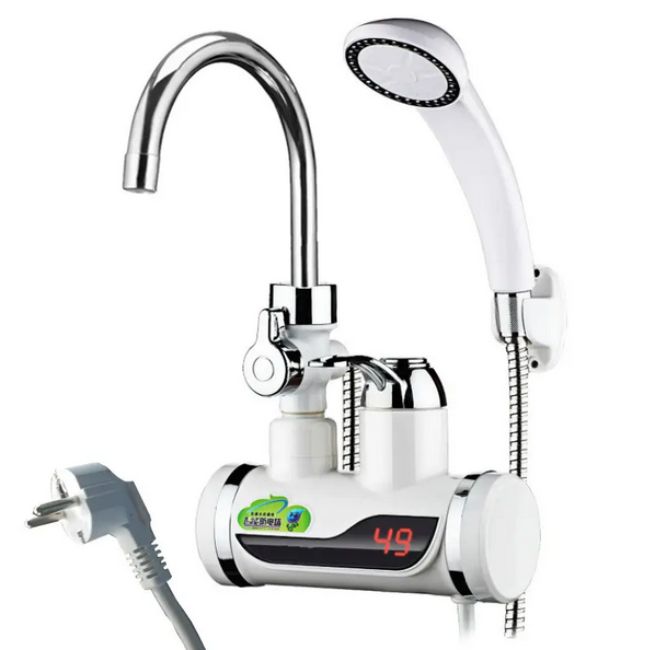 Проточный электрический водонагреватель с душем и LCD экраном Water Heater, нагреватель воды Shopay
Проточный электрический водонагреватель с душем и LCD экраном Water Heater, нагреватель воды Shopay