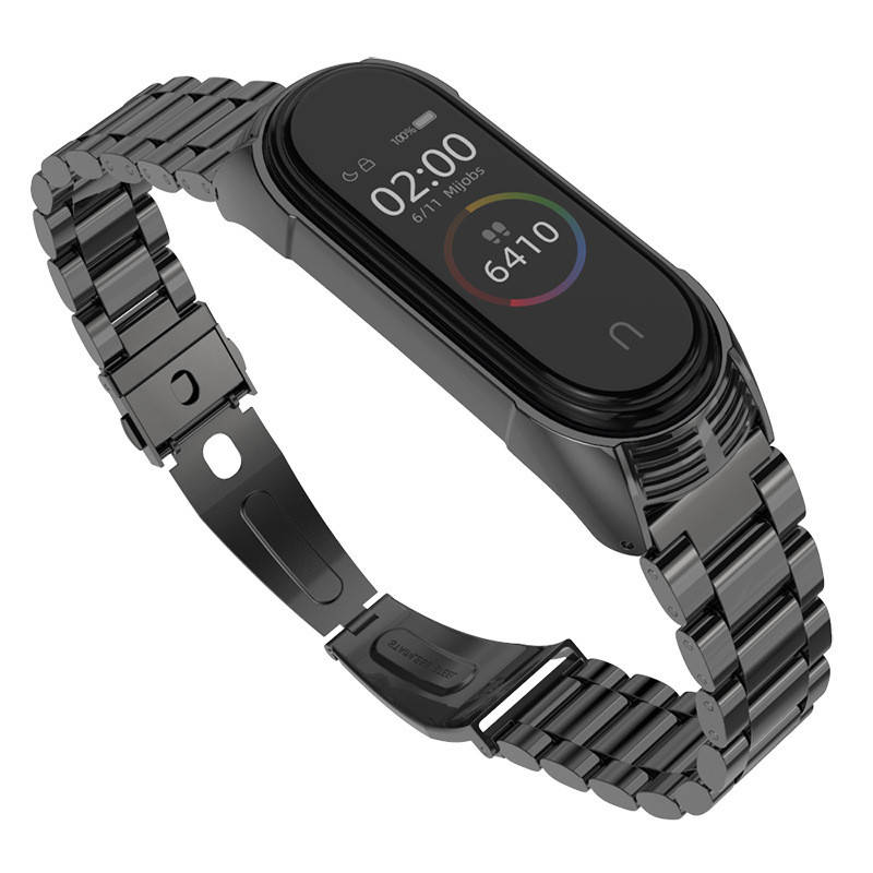 Металевий ремінець MiJobs для Xiaomi Mi Band 3 / 4 / 5 / 6. Високоякісні матеріали. Преміальний дизайн. Чорний
Металевий ремінець MiJobs для Xiaomi Mi Band 3 / 4 / 5 / 6. Високоякісні матеріали. Преміальний дизайн. Чорний