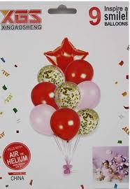 Набор шаров с конфетти "Красный микс", 9 шт для оформления праздника.
Набор шаров с конфетти "Красный микс", 9 шт для оформления праздника.