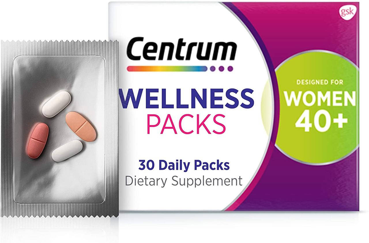 Centrum комплекс витаминов для женщин от 40 лет, Ежедневные женские витамины Wellness Packs на 1 месяц, 30 шт.
Centrum комплекс витаминов для женщин от 40 лет, Ежедневные женские витамины Wellness Packs на 1 месяц, 30 шт.