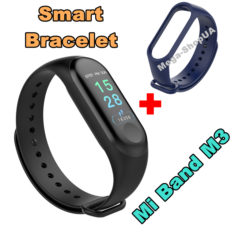 Фитнес браслет трекер Mi Band M3 клипса зарядка, женские мужские умные смарт часы Синие. Розумний годинник
Фитнес браслет трекер Mi Band M3 клипса зарядка, женские мужские умные смарт часы Синие. Розумний годинник