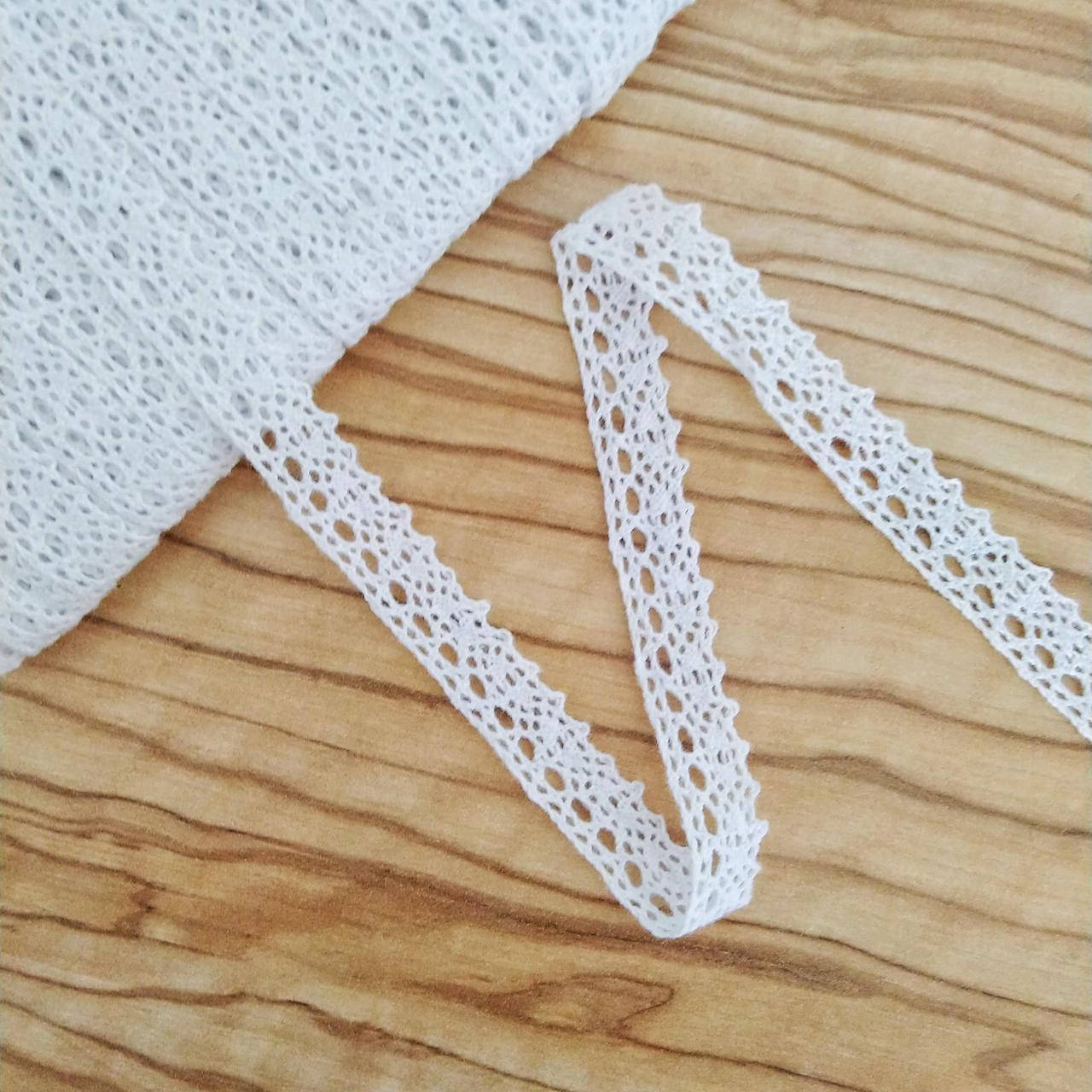 Кружево х/б. 1,5 см.Белое 1293 
Кружево х/б. 1,5 см.Белое 1293