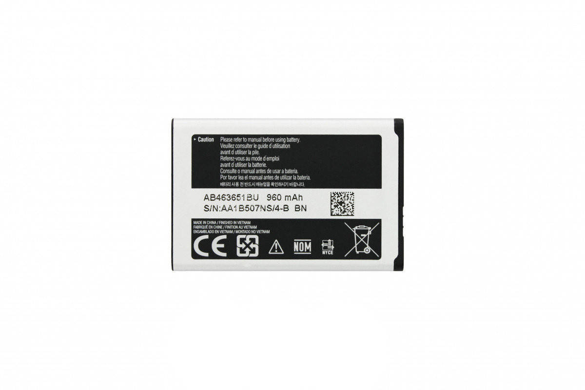 Аккумулятор для Samsung S3650, C3322, С3510, S7070, S5620, S5560, S5610, C3530 Оригинал (Китай) тех.уп.
Аккумулятор для Samsung S3650, C3322, С3510, S7070, S5620, S5560, S5610, C3530 Оригинал (Китай) тех.уп.