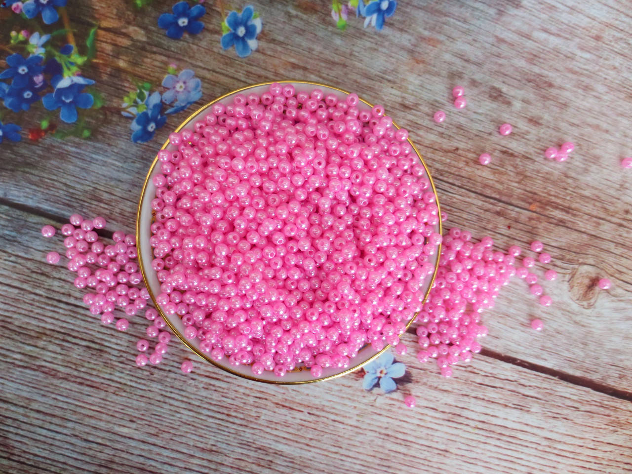 Жемчуг искусственный, 4 мм, цвет розовый, 10 грамм, (~340 шт).
Жемчуг искусственный, 4 мм, цвет розовый, 10 грамм, (~340 шт).