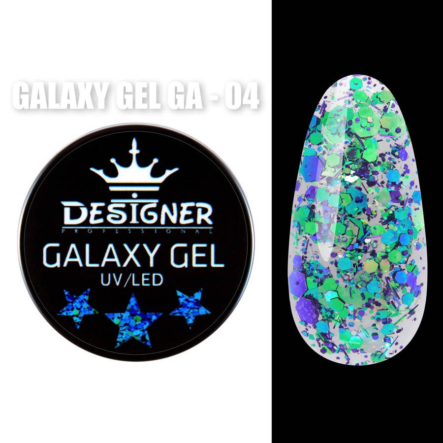 Глиттерный гель Galaxy Gel Designer Professional (Дизайнер Профессионал) с блестками, 10 мл. GA - 04
Глиттерный гель Galaxy Gel Designer Professional (Дизайнер Профессионал) с блестками, 10 мл. GA - 04