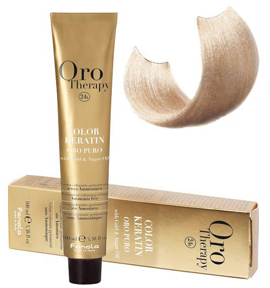 Крем-краска безаммиачная для волос Fanola Oro Therapy Extra №10/3 Blond platinum golden extra 100 м (3065Gu)
Крем-краска безаммиачная для волос Fanola Oro Therapy Extra №10/3 Blond platinum golden extra 100 м (3065Gu)