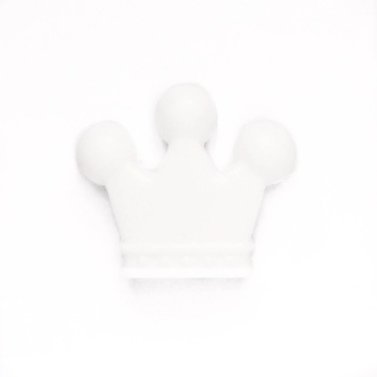 Корона (белая) бусина из пищевого силикона, Белый
Корона (белая) бусина из пищевого силикона, Белый