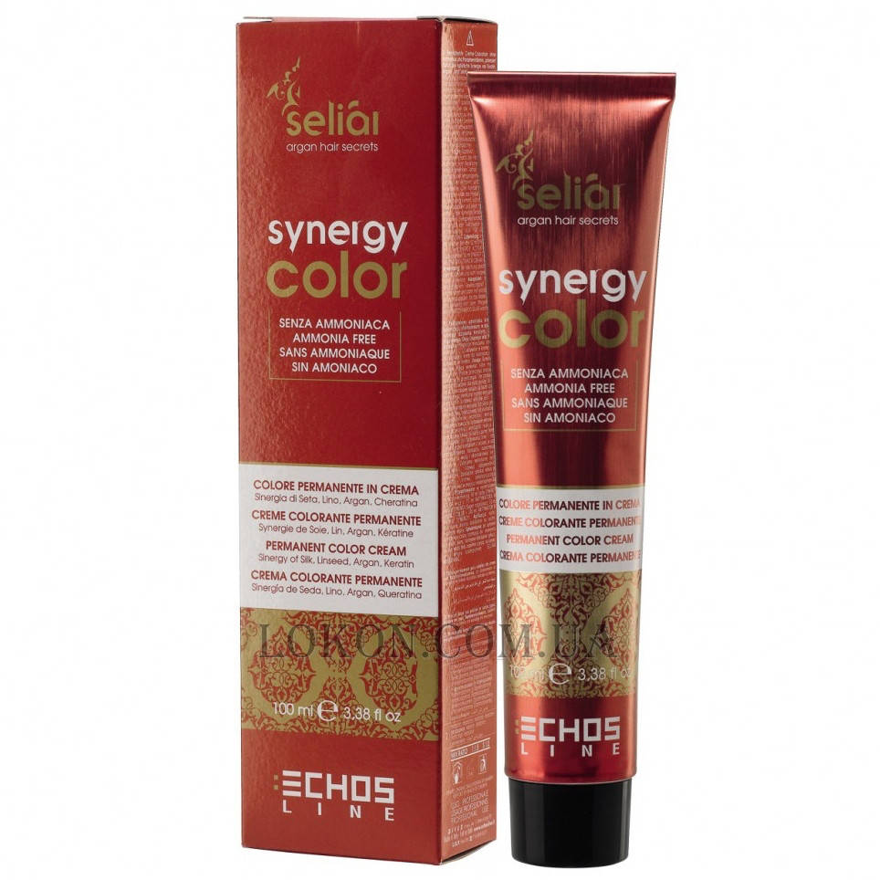 ECHOSLINE Seliar Synergy Color - Стойкая краска для волос без аммиака с аргановым маслом и кератином 100 мл
ECHOSLINE Seliar Synergy Color - Стойкая краска для волос без аммиака с аргановым маслом и кератином 100 мл