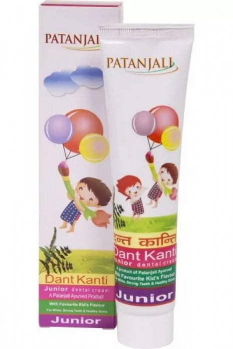 Детская зубная паста Дент Канти Джуниор, Патанджали / Dant Kanti Junior, Patanjali 100 г
Детская зубная паста Дент Канти Джуниор, Патанджали / Dant Kanti Junior, Patanjali 100 г