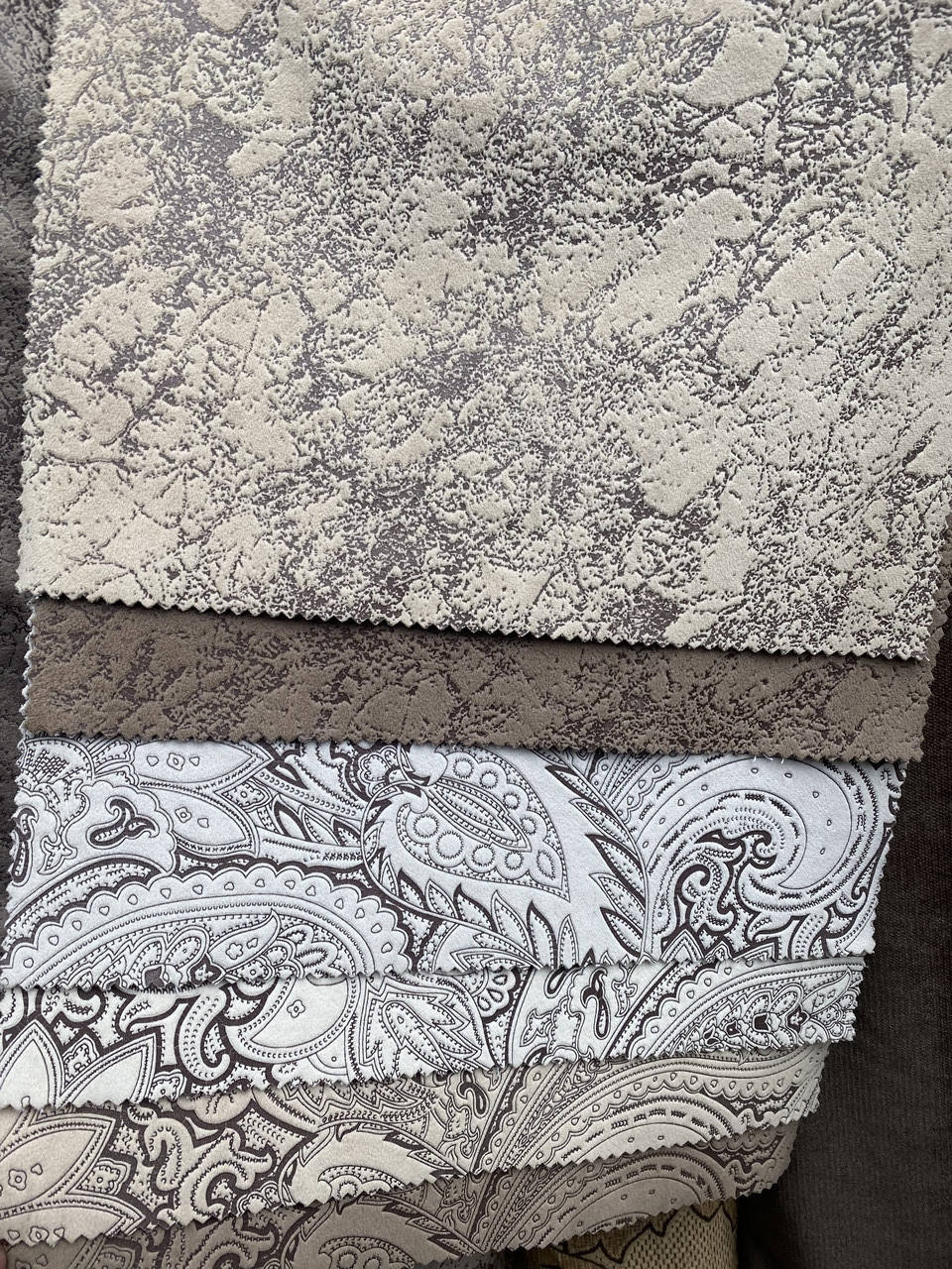 ФЛОК с рисунком Мебельная ткань с принтом Большой выбор в наичии Сетло-коричневый