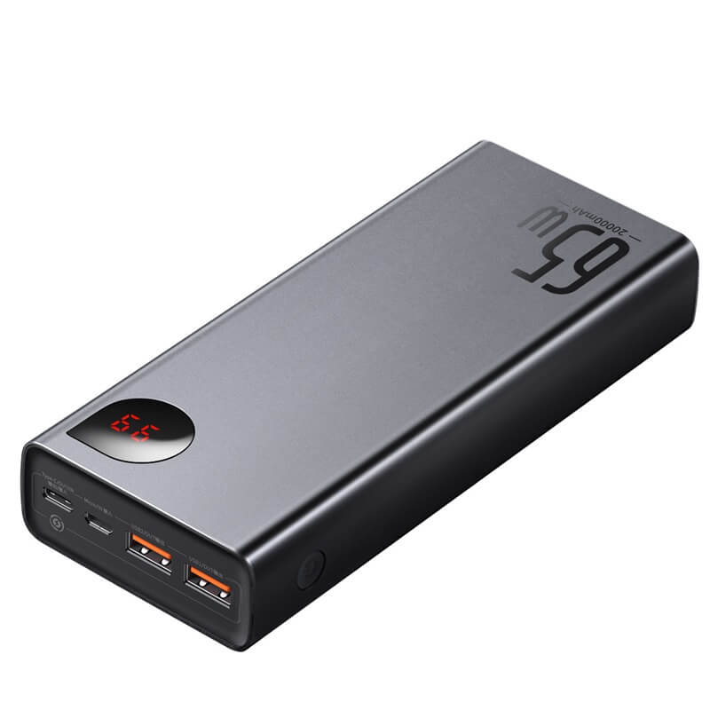 PowerBank павербанк з швидкою зарядкою BASEUS Adaman 20000mAh |2USB/1Type-C, PD/QC, 6A, 65W| Чорний PPIMDA-D03
PowerBank павербанк з швидкою зарядкою BASEUS Adaman 20000mAh |2USB/1Type-C, PD/QC, 6A, 65W| Чорний PPIMDA-D03