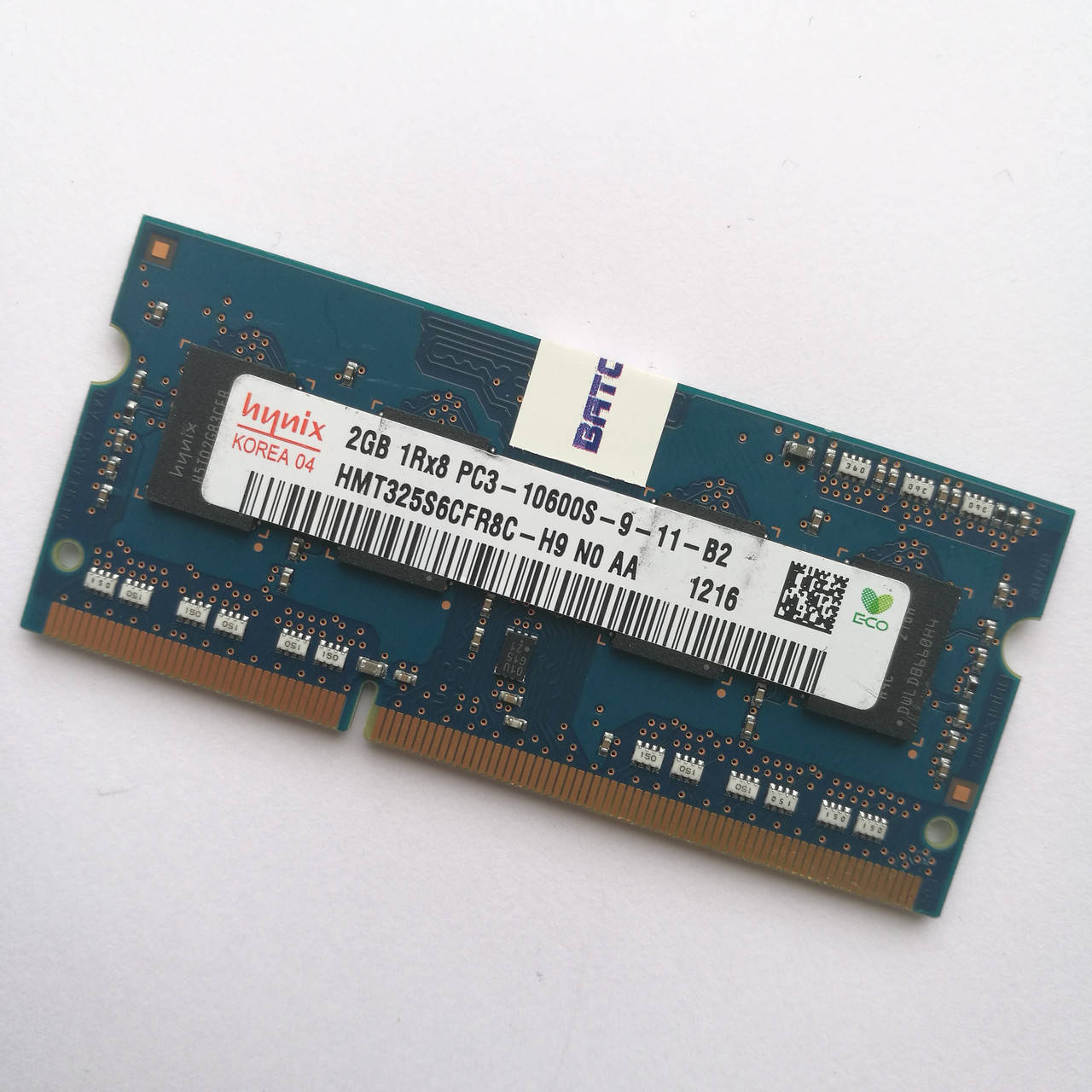 Оперативная память для ноутбука Hynix SODIMM DDR3 2Gb 1333MHz 10600s (HMT325S6CFR8C-H9 N0 AA) Б/У
Оперативная память для ноутбука Hynix SODIMM DDR3 2Gb 1333MHz 10600s (HMT325S6CFR8C-H9 N0 AA) Б/У