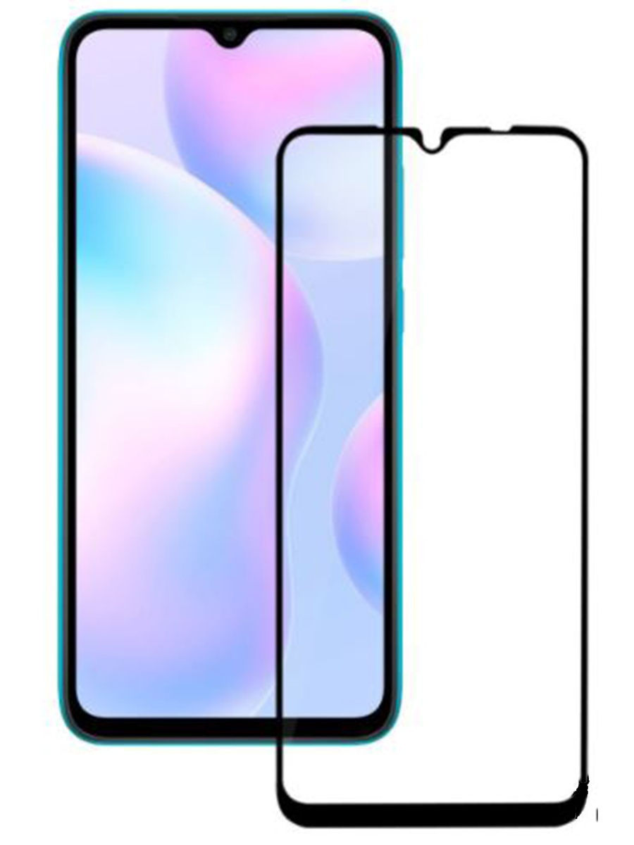 

Защитное стекло для телефона Xiaomi Redmi 9C / стекло защитное на редми 9ц / 3D стекло для redmi 9c, Черный